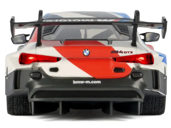 BMW M4 GT3 #1 White with Black Blue and Red Graphics "GT Racing" Series 1/24 Diecast Model Car by Motormax #3