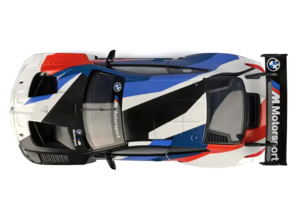 BMW M4 GT3 #1 White with Black Blue and Red Graphics "GT Racing" Series 1/24 Diecast Model Car by Motormax #5