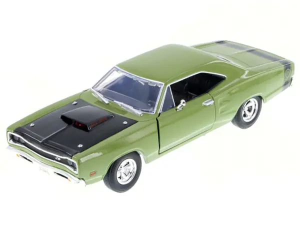 1969 Dodge Coronet Super Bee Green 1/24 Diecast Model Car by Motormax #2