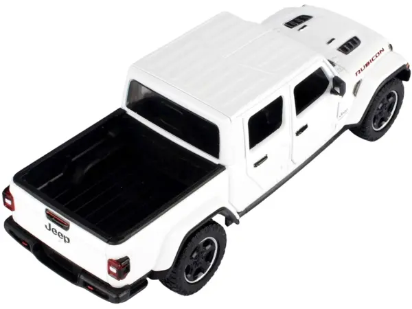 2021 Jeep Gladiator Rubicon (Closed Top) Pickup Truck White 1/24-1/27 Diecast Model Car by Motormax #2