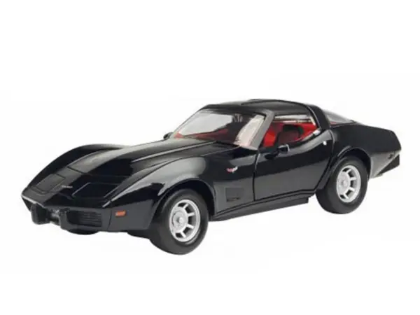 1979 Chevrolet Corvette Black 1/24 Diecast Car Model by Motormax #2
