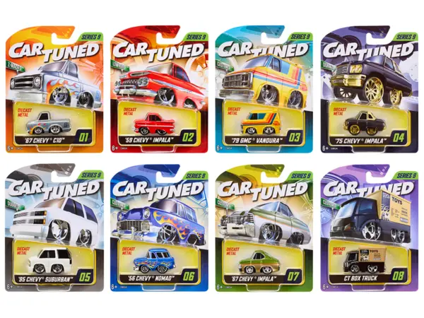 "Mainline" 2026 Series 9 Set of 8 Pieces Diecast Model Cars by CarTuned #1