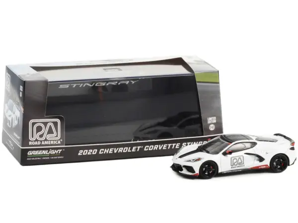 2020 Chevrolet Corvette C8 Stingray "Road America Official Pace Car" 1/43 Diecast Model Car by Greenlight #2