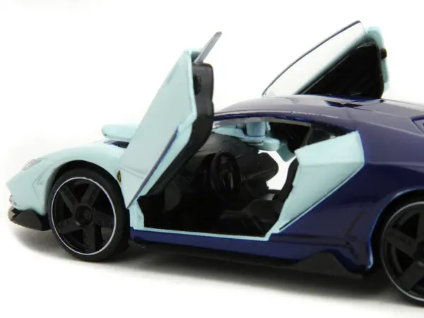 Lamborghini Centenario Light Blue and Purple "Pink Slips" Series 1/32 Diecast Model Car by Jada #3
