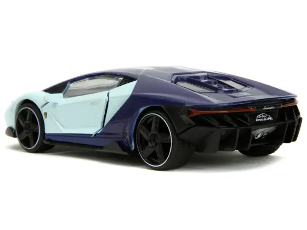 Lamborghini Centenario Light Blue and Purple "Pink Slips" Series 1/32 Diecast Model Car by Jada #5