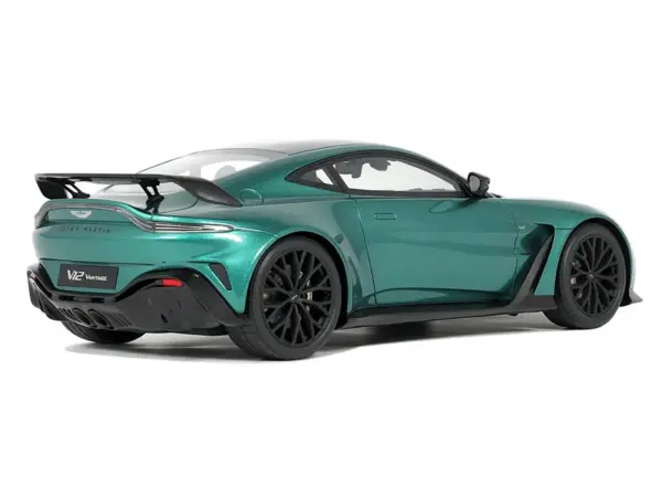 2023 Aston Martin Vantage V12 British Racing Green with Black Hood and Top 1/18 Model Car by GT Spirit #5