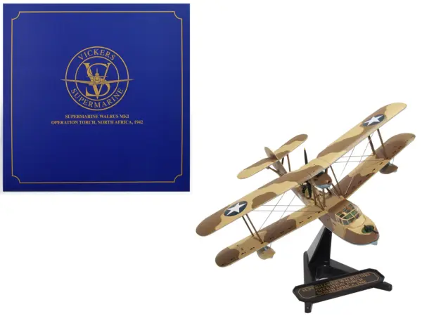 Supermarine Walrus MKI Aircraft "Operation Torch North Africa" (1942) Royal Air Force "Oxford Aviation" Series 1/72 Diecast Model Airplane by Oxford Diecast #1