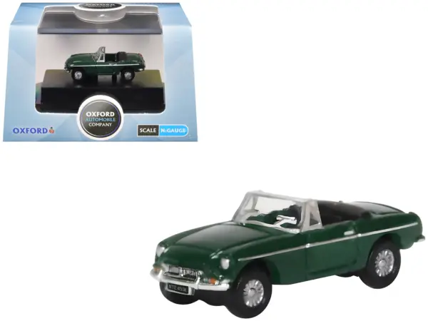 MG MGB Roadster RHD (Right Hand Drive) British Racing Green 1/148 (N) Scale Diecast Model Car by Oxford Diecast #1