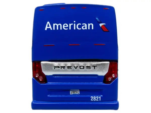 Prevost H3-45 Coach Bus "American Airlines Landline" Blue with Graphics Limited Edition 1/87 (HO) Diecast Model by Iconic Replicas #4
