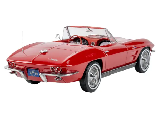 1963 Chevrolet Corvette Stingray Convertible Riverside Red 1/18 Diecast Model Car by Norev #5