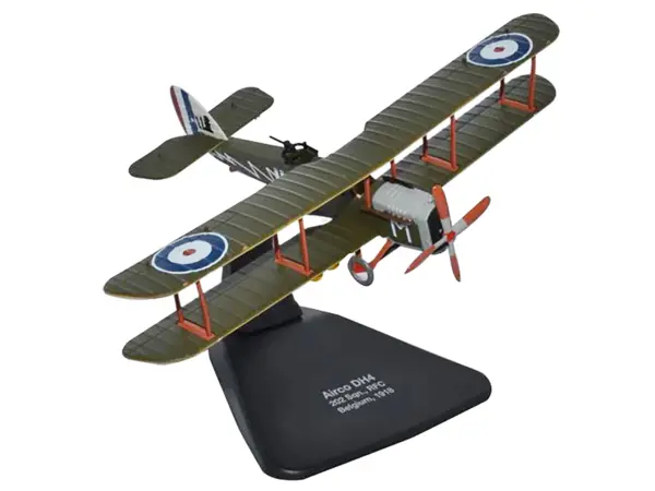 Airco DH4 Bomber Plane "202 Squadron RFC" (1918) "Oxford Aviation" Series 1/72 Diecast Model Airplane by Oxford Diecast #2