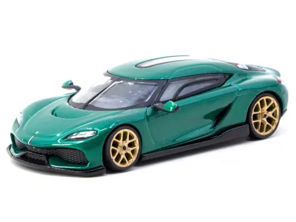 Koenigsegg Gemera Green Metallic "Global64" Series 1/64 Diecast Model by Tarmac Works #2