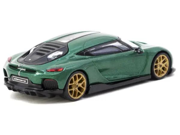 Koenigsegg Gemera Green Metallic "Global64" Series 1/64 Diecast Model by Tarmac Works #3