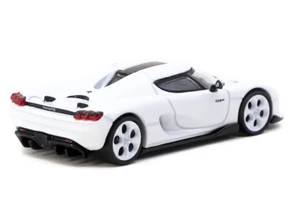 Koenigsegg CC850 White with Tarmac Cards "Global64" Series 1/64 Diecast Model by Tarmac Works #2