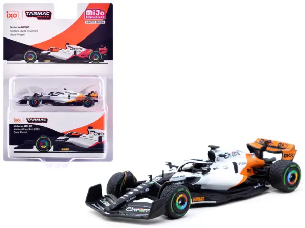 McLaren MCL60 #81 Oscar Piastri Formula One F1 "Monaco GP" (2023) "Global64" Series 1/64 Diecast Model by Tarmac Works #1