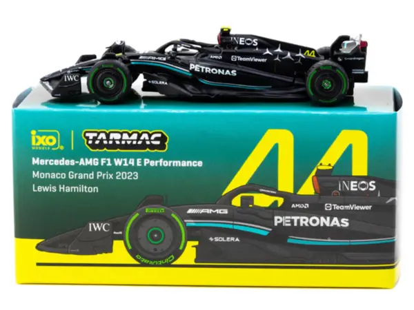 Mercedes-AMG F1 W14 E Performance #44 Lewis Hamilton Formula One F1 "Monaco GP" (2023) "Global64" Series 1/64 Diecast Model by Tarmac Works #4