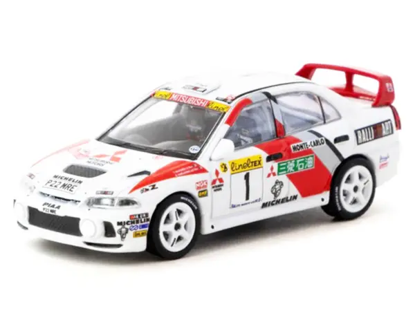 Mitsubishi Lancer Evolution IV #1 Tommi Makinen - Seppo Harjanne 3rd Place "Monte Carlo Rally" (1997) "Global64" Series 1/64 Diecast Model by Tarmac Works #2