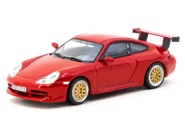 Porsche 911 GT3 (996) Red "Global64" Series 1/64 Diecast Model by Tarmac Works #2