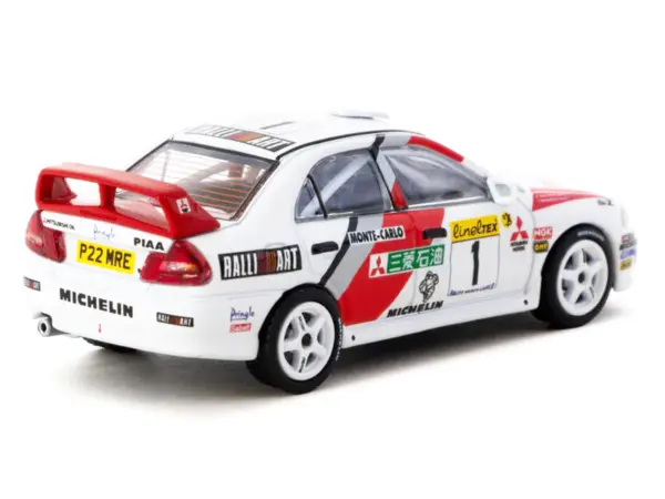 Mitsubishi Lancer Evolution IV #1 Tommi Makinen - Seppo Harjanne 3rd Place "Monte Carlo Rally" (1997) "Global64" Series 1/64 Diecast Model by Tarmac Works #3