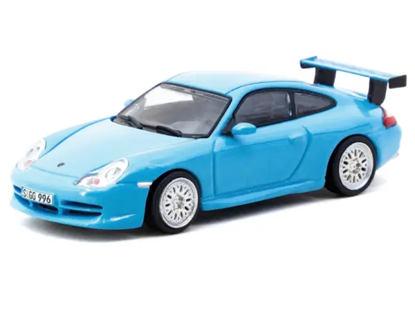 Porsche 911 GT3 (996) Light Blue "Global64" Series 1/64 Diecast Model by Tarmac Works #2