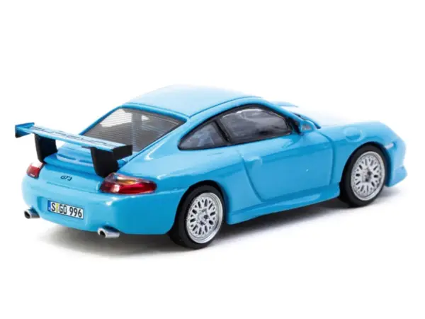 Porsche 911 GT3 (996) Light Blue "Global64" Series 1/64 Diecast Model by Tarmac Works #3