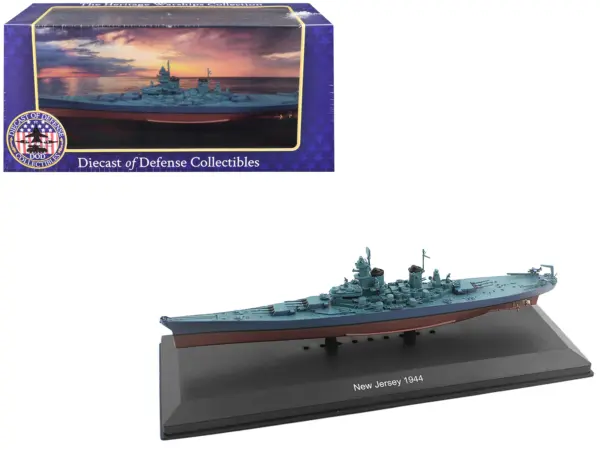 USS New Jersey (BB-62) Battleship (1944) 1/1100 Diecast Model by Diecast of Defense #1