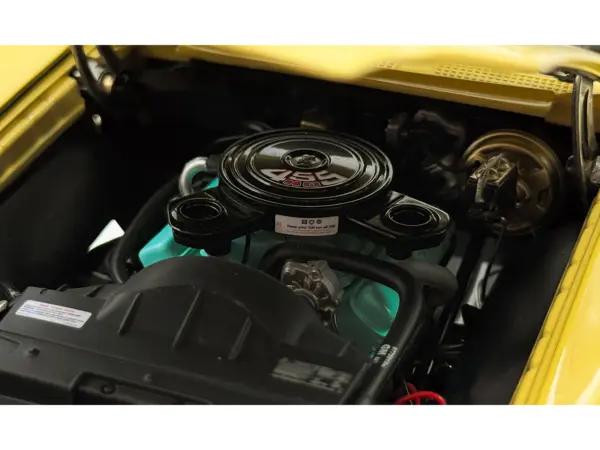 1972 Pontiac GTO LeMans Monarch Yellow with GTO Stripes and White Vinyl Top Limited Edition to 264 pieces Worldwide 1/18 Diecast Model Car by ACME #2