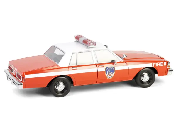 1987 Chevrolet Caprice 9C1 "FDNY (The Official Fire Department City of New York)" Red with White Top and Stripes "Artisan Collection" 1/18 Diecast Model Car by Greenlight #4