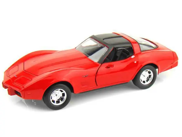 1979 Chevrolet Corvette Red 1/24 Diecast Model Car by Motormax #2