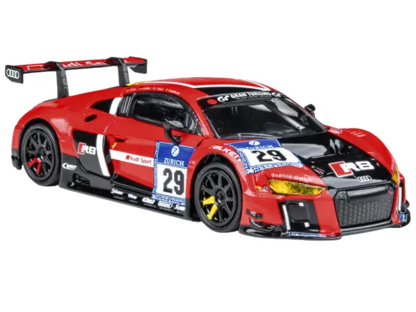 Audi R8 LMS #29 Nicki Thiim - Christer Jons - Pierre Kaffer "Audi Sport Team WRT" "24 Hours of Nurburgring" (2015) 1/64 Diecast Model Car by Paragon Models #4