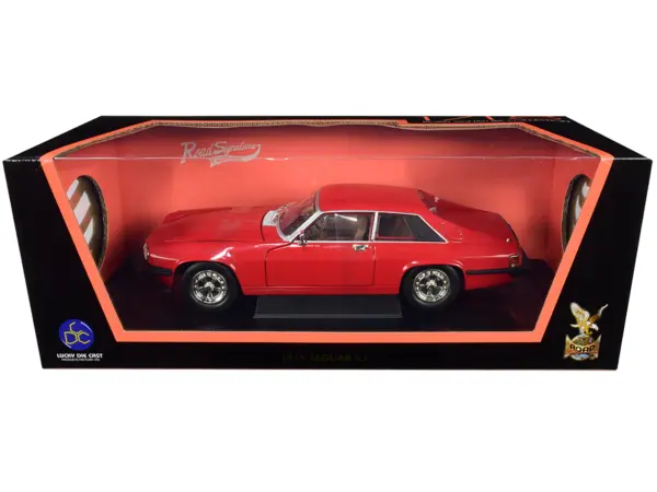 1975 Jaguar XJS Coupe Red 1/18 Diecast Model Car by Road Signature #2