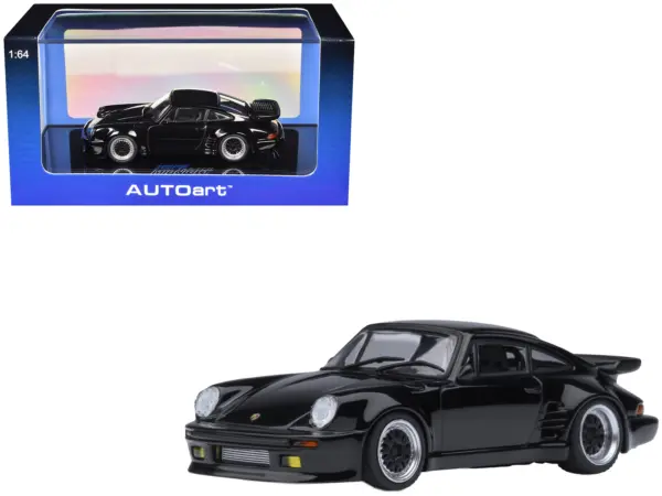 Porsche 911 (930) Turbo "Blackbird" Black "Wangan Midnight - Comic #1 Version" Manga 1/64 Model Car by Autoart #1