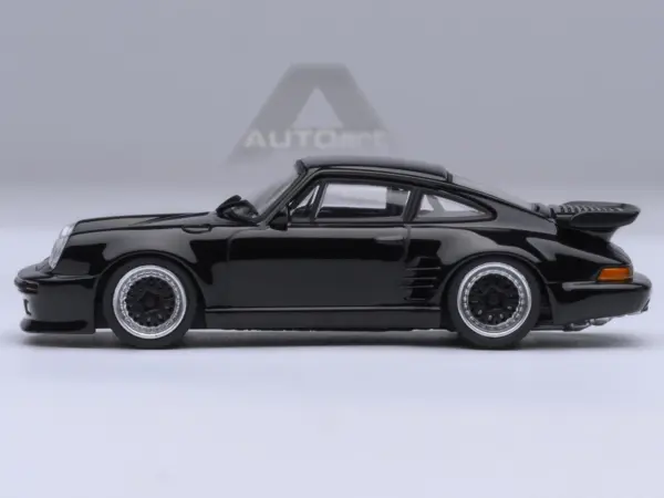 Porsche 911 (930) Turbo "Blackbird" Black "Wangan Midnight - Comic #1 Version" Manga 1/64 Model Car by Autoart #2