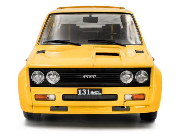1980 Fiat 131 Abarth Yellow 1/18 Diecast Model Car by Solido #5