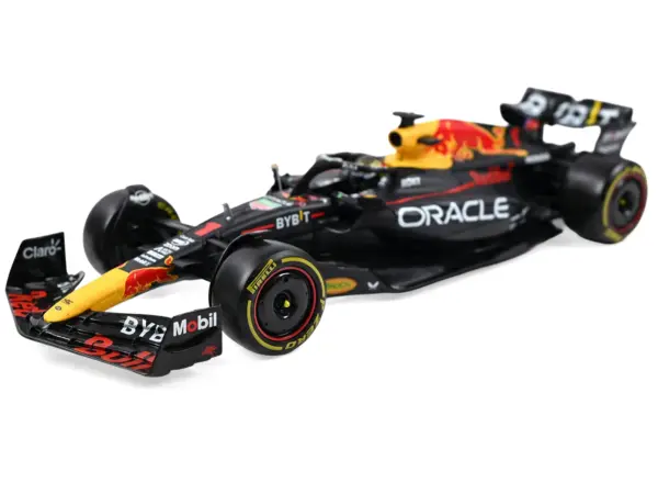 Red Bull Racing RB19 #1 Max Verstappen "Oracle" Winner Formula One F1 Championship "Drivers' Champion" (2023) with Display Case 1/24 Diecast Model Car by Bburago #2