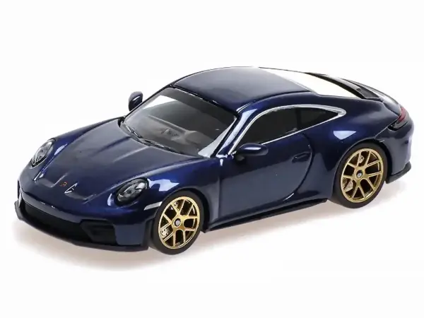2025 Porsche 911 (992.2) GT3 Touring Blue Metallic Limited Edition to 240 pieces Worldwide 1/64 Diecast Model Car by Minichamps #2