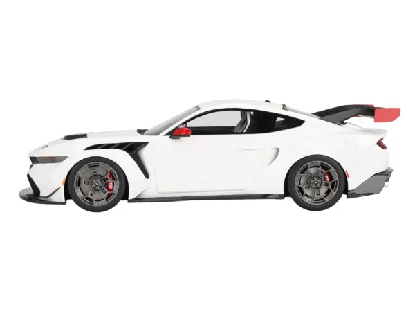 Ford Mustang GTD "Spirit of America" White with Red and Blue Stripes 1/18 Model Car by Top Speed #3