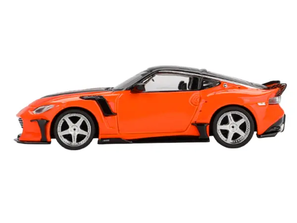 Nissan Z VeilSide FFZ400 Orange with Black Top Limited Edition 1/64 Diecast Model Car by Mini GT #2