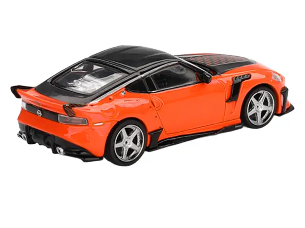 Nissan Z VeilSide FFZ400 Orange with Black Top Limited Edition 1/64 Diecast Model Car by Mini GT #3