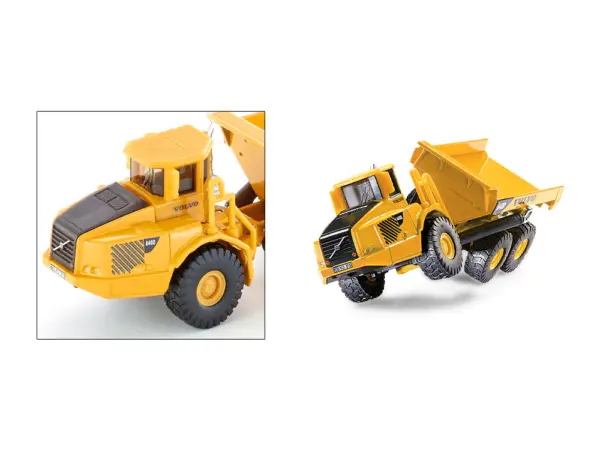 Volvo A40D Dump Truck Yellow 1/87 (HO) Diecast Model by Siku #5