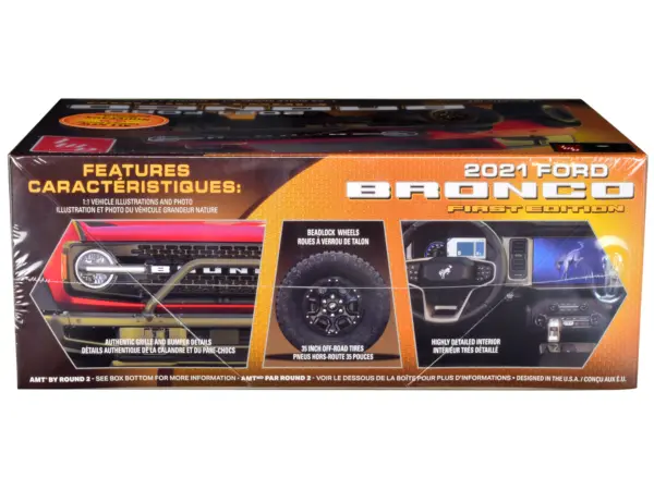 Skill 2 Model Kit 2021 Ford Bronco First Edition 1/25 Scale Model by AMT #2