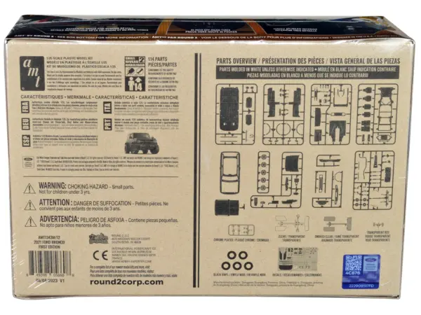 Skill 2 Model Kit 2021 Ford Bronco First Edition 1/25 Scale Model by AMT #4