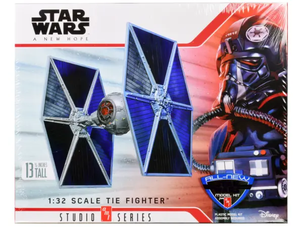 Skill 2 Model Kit Tie Fighter "Star Wars: Episode IV – A New Hope" (1977) Movie 1/32 Scale Model by AMT #1
