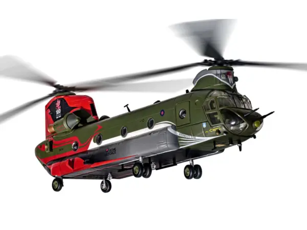 Boeing Chinook HC.4 Helicopter "ZA712 RAF No.18 (B) Squadron 100 Years Anniversary Scheme RAF Odiham" (September 2016) Royal Air Force "The Aviation Archive" Series 1/72 Diecast Model by Corgi #3