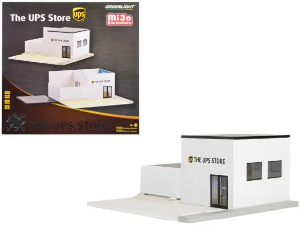 The UPS Store Diorama "Mechanic's Corner" for 1/64 Scale Models by Greenlight #1