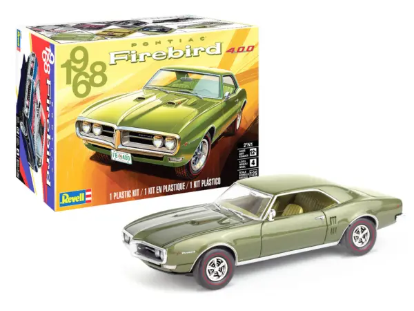Level 4 Model Kit 1968 Pontiac Firebird 400 2-in-1 Kit 1/25 Scale Model by Revell #2