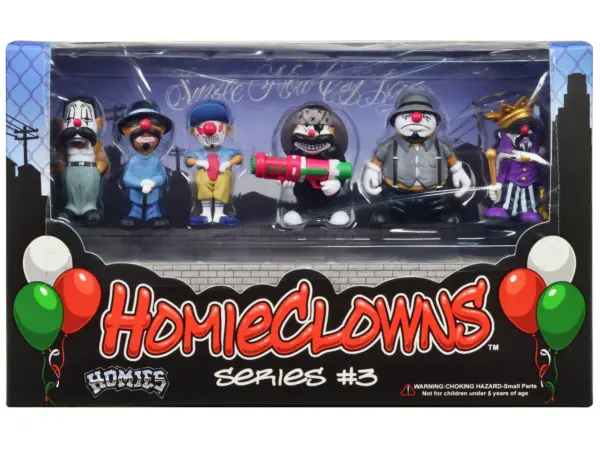 "HomieClowns" Series 3 2-Inch Figures Set of 6 Pieces by Homies #1