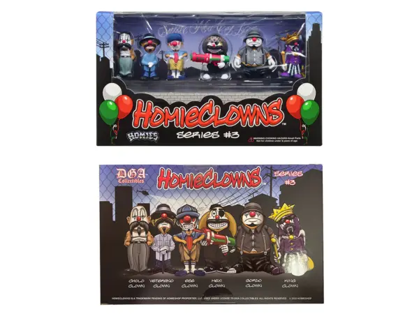 "HomieClowns" Series 3 2-Inch Figures Set of 6 Pieces by Homies #3