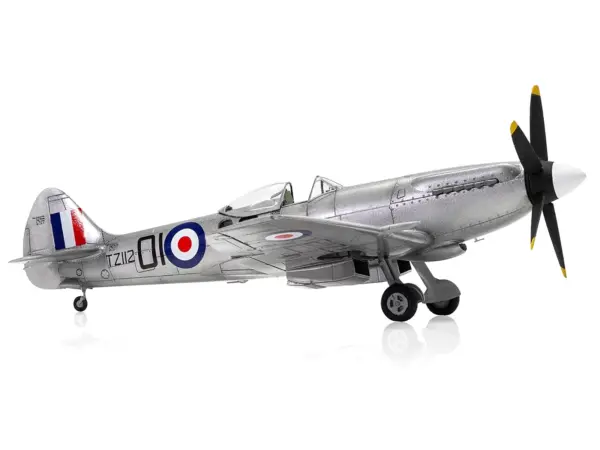 Level 2 Model Kit Supermarine Spitfire FR Mk.XIV Fighter Aircraft with 2 Scheme Options 1/48 Plastic Model Kit by Airfix #3