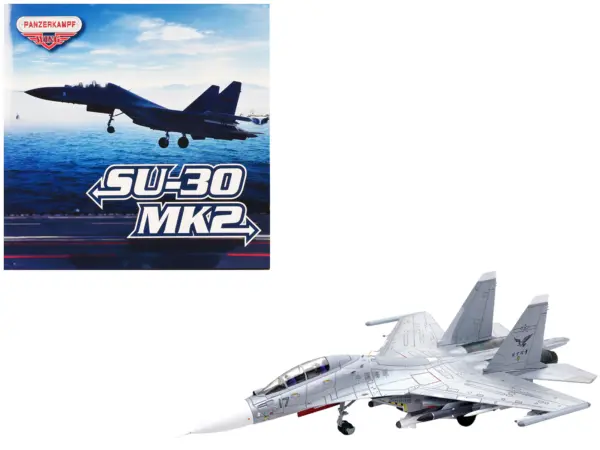 Sukhoi Su-30MKK Flanker-G Fighter Aircraft #17 "People's Liberation Army (PLA) Naval Aviation's Sea and Air Eagle Regiment" Chinese Air Force "Wing" Series 1/72 Diecast Model by Panzerkampf #1